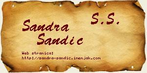 Sandra Sandić vizit kartica